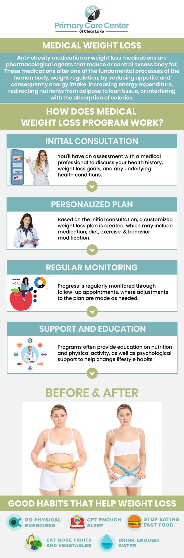 Here is a list of mistakes that people make while losing weight. Please read below and avoid the following things to achieve your weight-loss goals. For more information, please contact us or schedule an appointment online. We have convenient locations to serve you in Webster and Pasadena, TX.