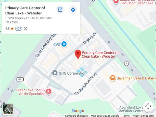 Get Directions to Primary Care Center of Clear Lake in Webster, TX Get Directions to Primary Care Center of Clear Lake in Webster, TX
